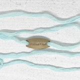 Conqueror Silk Wrap Bracelet in Pale Turquoise