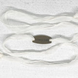 Conqueror Silk Wrap Bracelet in White