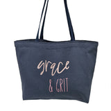 Grace & Grit Tote Bag- Unlined