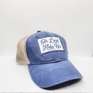 Oh Lord Help Us Hat - Navy